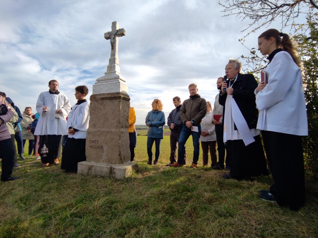 Žehnání křížku u Šachet 2024