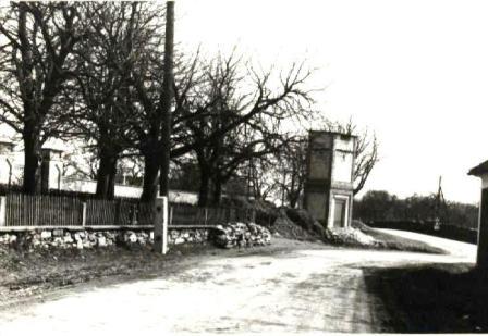 Pohled ke hřbitovu 60.léta